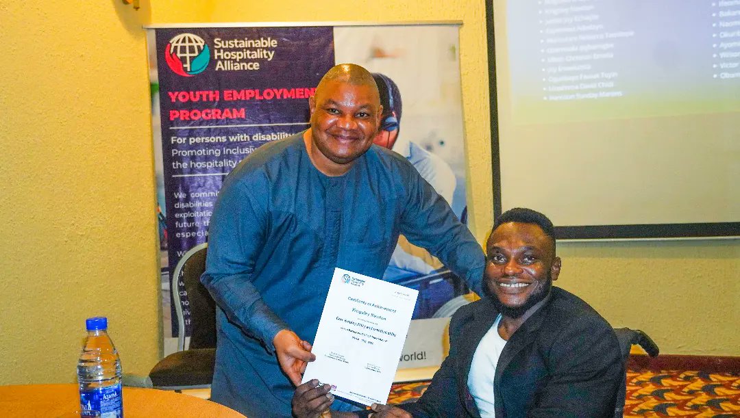 Project_Enable's tweet photo. Project Enable Africa celebrated the 2nd Cohort of the Youth Employment Program for persons with disabilities today.
The program was in commemoration of the 21 trainees who completed the soft skills and hard skills training.
The project has helped youths with disabilities gain https://t.co/KMDPYPkwJC
