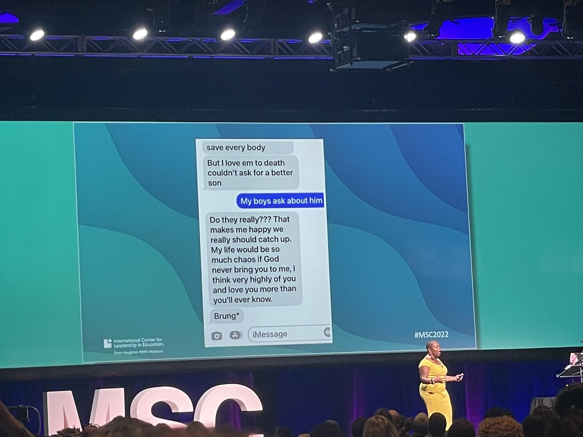 Making relationships with students last a lifetime. #MSC2022 <a href="/TheEricaBattle/">Erica</a>