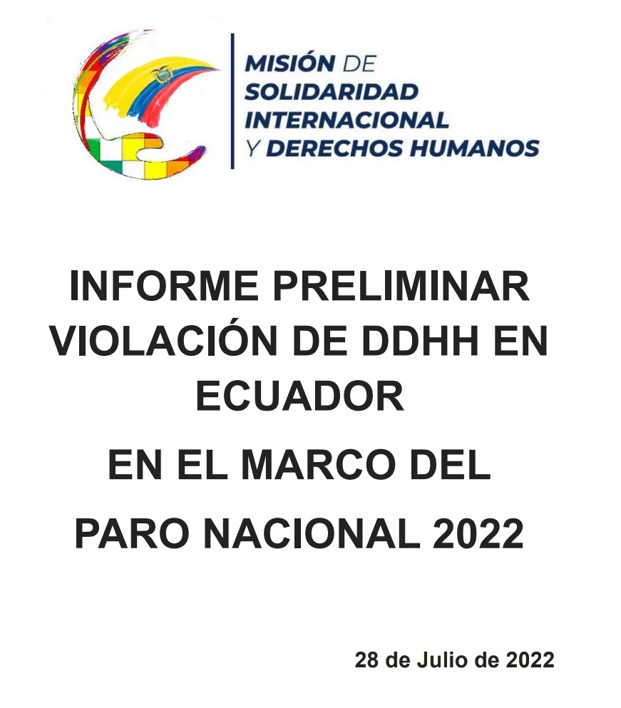 DDHH_Alianza's tweet photo. 🛑Hoy #28junio La Misión @DdhhMision presentó el Informe Preliminar de Violación de #DDHH en Ecuador en el marco del #ParoNacional2022Ec
 
@CONAIE_Ecuador @DEFENSORIAEC
@CIDH @RelatorDd @ONU_derechos
@FiscaliaEcuador
@EFEnoticias @AFPespanol

Informe👇
https://t.co/SVxPht96nT https://t.co/ERobkAUawj