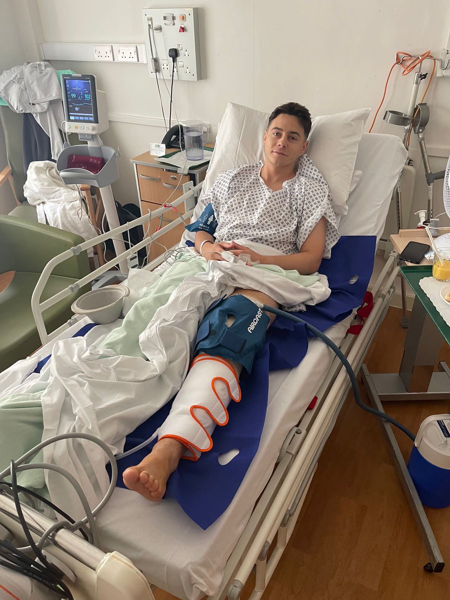 ChesterFC's tweet photo. 💙 Everyone at #ChesterFC is wishing a speedy recovery to @Mattwaters00, who underwent surgery on his ACL today.

As a club, our medical department will be leading Matty through his rehabilitation and will also be supporting an upcoming fundraising initiative. https://t.co/0rt0JPfe6q