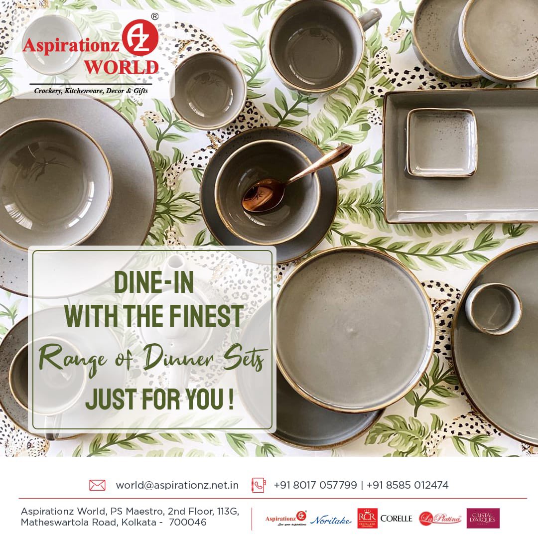 AspirationzW's tweet image. Visit Aspirationz World and get your exquisite dinner sets today!

#aspirationz #aspirationzworld #cosydinner #dinnerset #giftshop #dinnerware #kitchenware #crockerystorekolkata #kolkatashopping #crockerylove #homedecor #homestyling #giftshopkolkata #flatware #dinewarestore