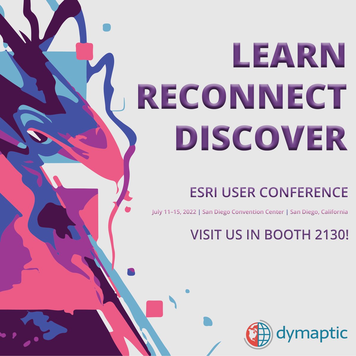 dymaptic's tweet image. We're ready to learn, reconnect and discover and talk about GIS development challenges!
Make sure to visit us in Booth 2130 at the Esri User Conference!
July 11-15
#esri #development #gis #conference