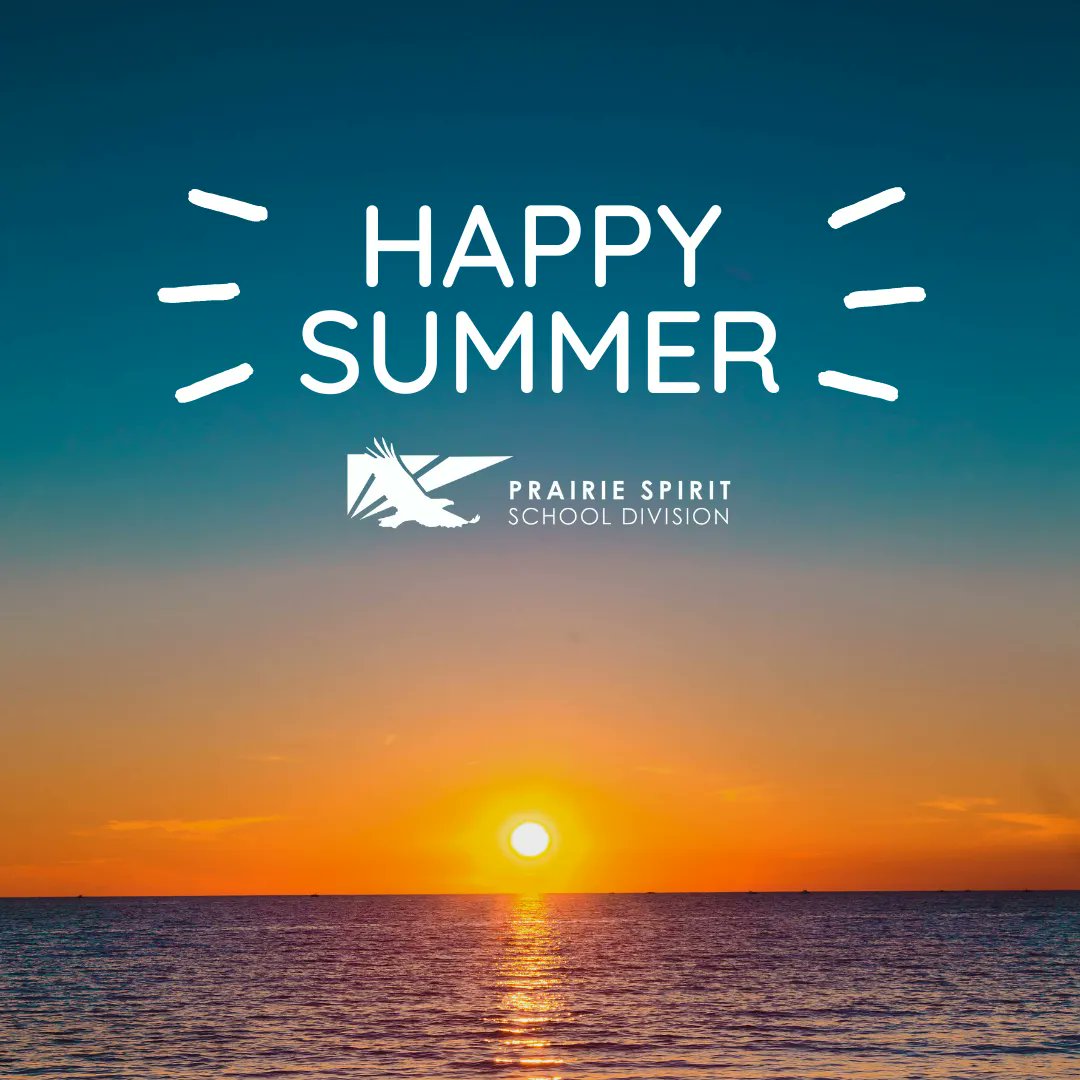 Sincere thank you to all Prairie Spirit students, staff + families at the end of the school year. Best wishes for a wonderful summer filled with fun, family and friends.

Year-end message from the Board Chair and Director: buff.ly/3ua5BIV