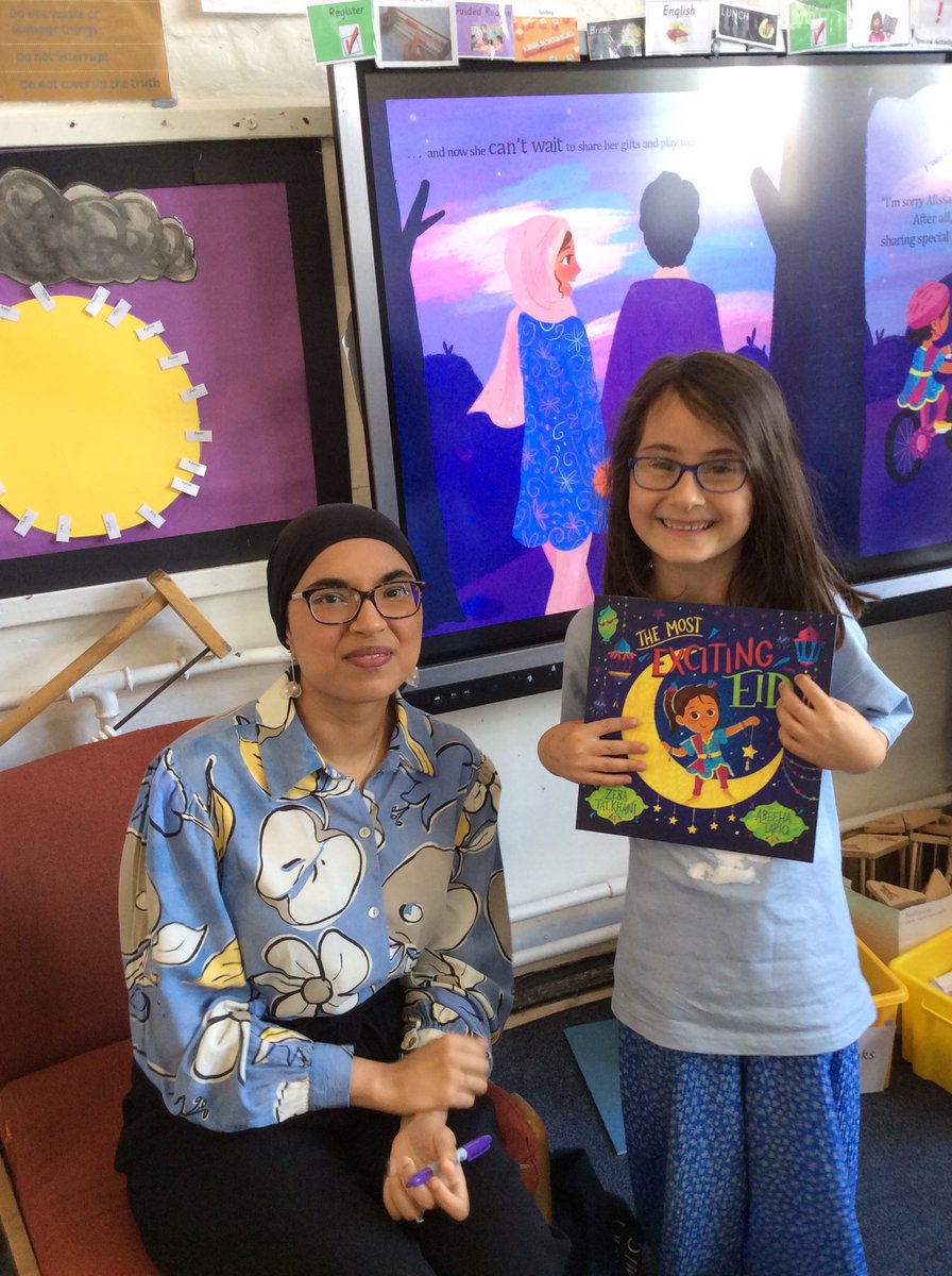 Thank you so much for reading your fantastic story to us. We even got a signed copy to take home.