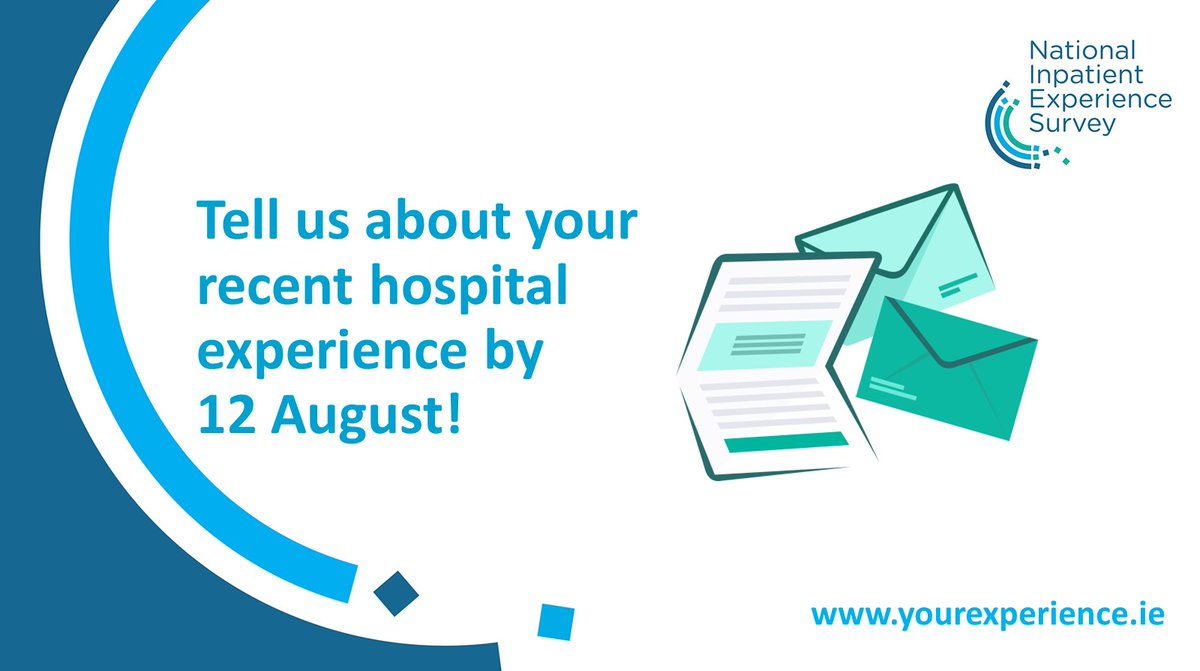 Patient feedback is invaluable as it helps us develop targeted improvements in our hospitals. The National Inpatient Experience Survey is underway and patients who were in discharged during May are being sent surveys in the post. Please tell us about your #CareExperience 🙏