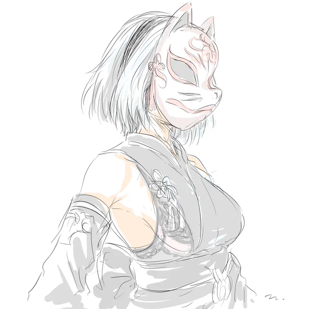和服の2B、最高 