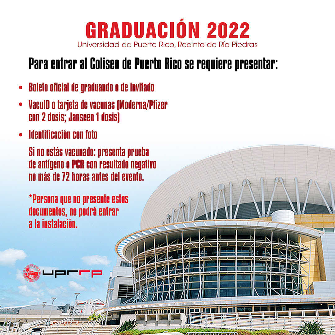 RedGraduada's tweet photo. 🎓 GRADUACIÓN 2022

Graduandos/as/es‍🎓, mañana es el GRAN día. Aquí una lista de lo que debes presentar para entrar a los Actos de Graduación en el Coliseo de Puerto Rico.

#Grad2022 #RedGraduada #tuRed #LaRedTeResuelve #iupi #uprrp #graduatestudents #graduados #degi https://t.co/Ftj59gO0hd