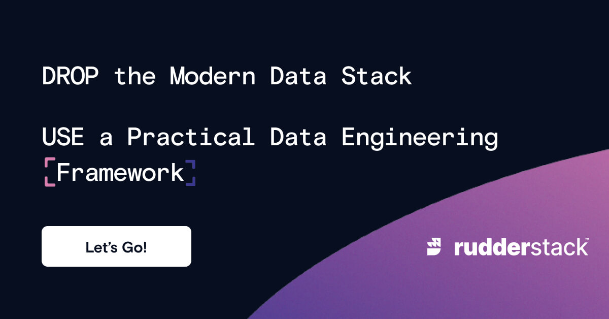 RudderStack's tweet photo. 💥 It’s time to DROP the #moderndatastack.

The term is confusing, and the ‘stack’ has grown into a massive ecosystem.

🗺️ This guide will help you make sense of the ecosystem &amp; build a practical stack for every phase of your journey to #data maturity 👉 https://t.co/ssBL063Yce https://t.co/JFgxblPNOl