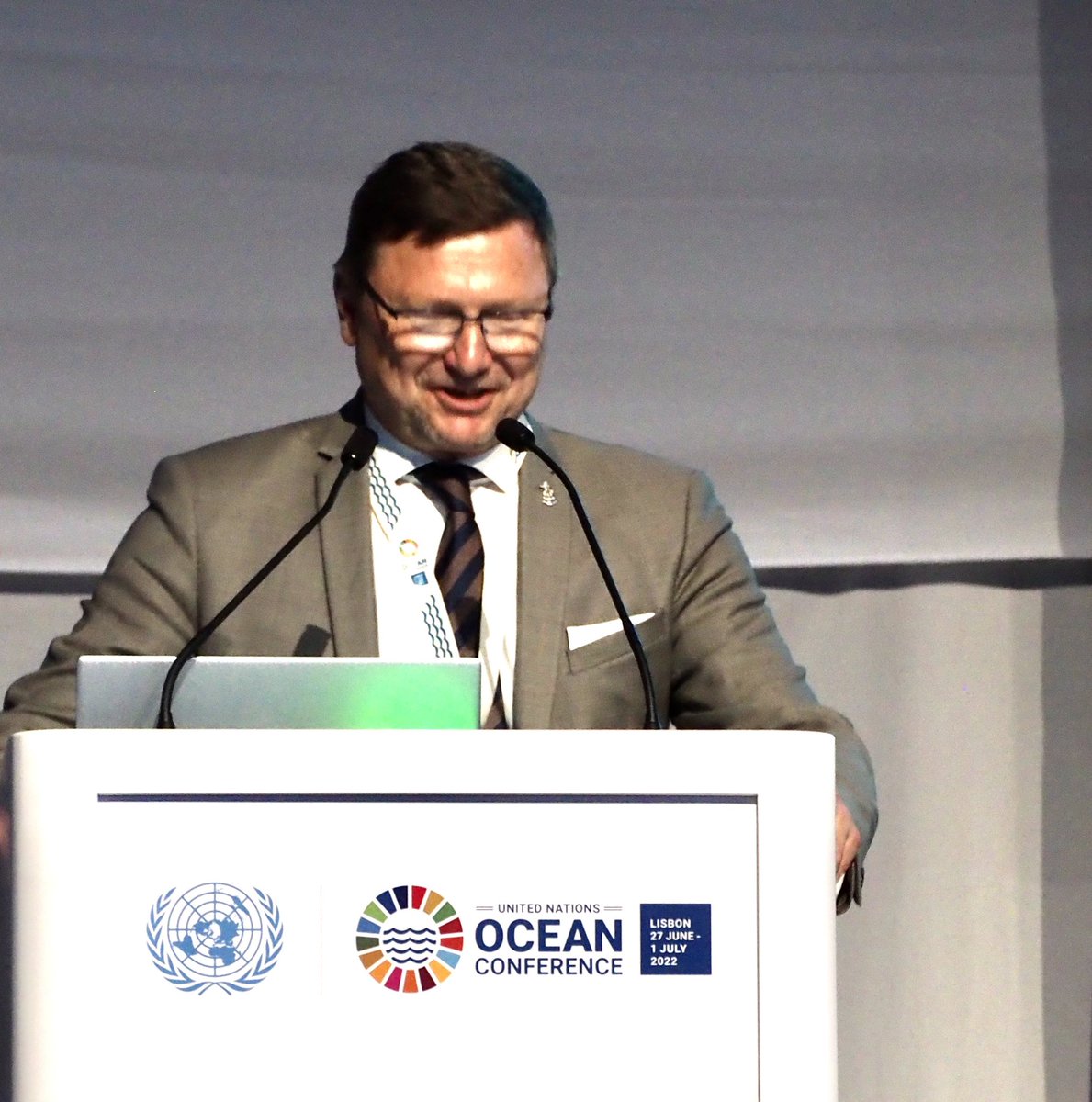 Stephen Hall (@saltwatersteve) on Twitter photo Secretary General of <a href="/IHOhydro/">International Hydrographic Organization IHO</a> & key <a href="/seabed2030/">Seabed 2030</a> supporter Dr Mathias Jonas delivering keynote in #seafloor mapping session at #UNOceanConference2022
<a href="/gebcobathymetry/">GEBCO bathymetry</a> <a href="/IocUnesco/">UNESCO Ocean</a> <a href="/NipponF_pr/">Nippon Foundation</a> Secretary General of <a href="/IHOhydro/">International Hydrographic Organization IHO</a> & key <a href="/seabed2030/">Seabed 2030</a> supporter Dr Mathias Jonas delivering keynote in #seafloor mapping session at #UNOceanConference2022
<a href="/gebcobathymetry/">GEBCO bathymetry</a> <a href="/IocUnesco/">UNESCO Ocean</a> <a href="/NipponF_pr/">Nippon Foundation</a>