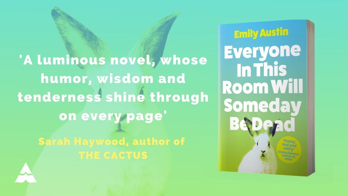AtlanticBooks's tweet photo. Sorry to bother you, but could you take a look at this quote?

'A luminous novel' @SarahxHaywood

The paperback of 
@eraustinauthor's heartfelt and hilarious debut novel is out now.

#EveryoneInThisRoom🐇

Buy your copy: https://t.co/VoagDly8Fi https://t.co/PsGJGK8QAL