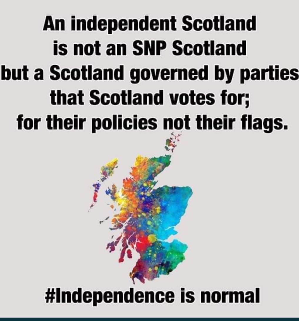 This message needs to be clear and we need it to be understood if we stand any chance of taking our independence.