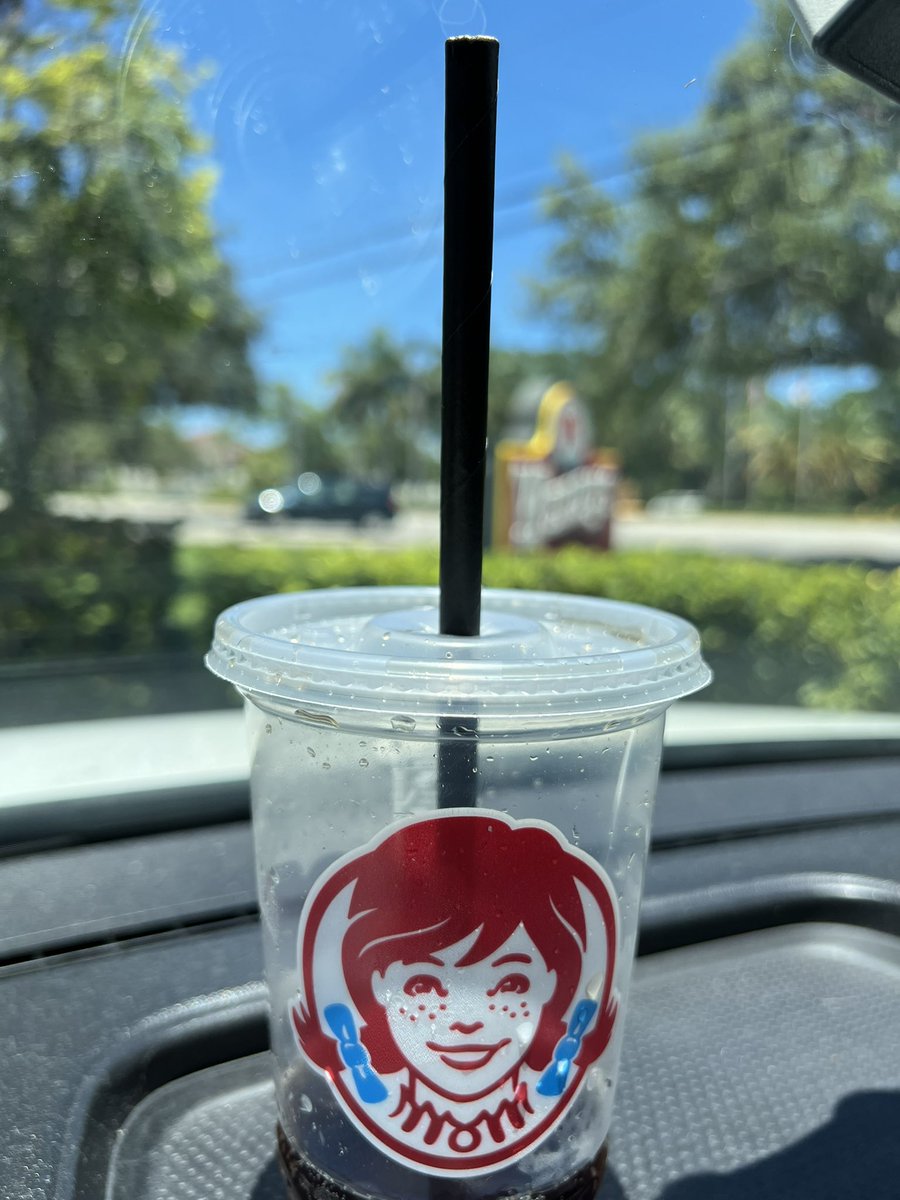 JewWishAshke's tweet photo. Thank you .@Wendys for my paper straw WITH MY PLASTIC CUP. 💪🏼 https://t.co/sis7vvjvTL