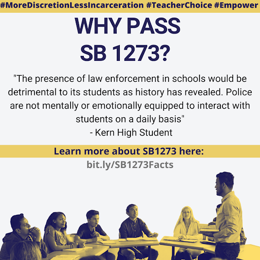 Cops do not keep Black &amp; brown students safe. That is why we are fighting for a #PoliceFreeLAUSD &amp; to reimagine school safety. 

Urge <a href="/AsmPatODonnell/">Patrick O'Donnell</a> @AsmKevinMcCarty 
@QuirkSilva65th <a href="/AsmSteveBennett/">Assemblymember Steve Bennett</a> <a href="/Alex_Lee/">Alex Lee 李天明 (votealexlee.bsky.social)</a> to Pass #SB1273 📢

#MoreDiscretionLessIncarceration #TeacherChoice