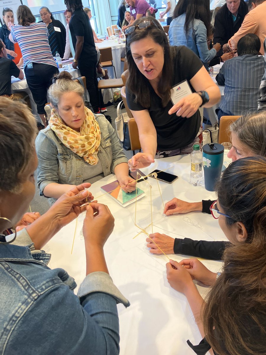 ctrisenetwork's tweet photo. Building a Tower - and a Team! Check out this fun and creative team-building activity in action! #RISENetwork #Grade9Symposium https://t.co/THPwYK4ON7