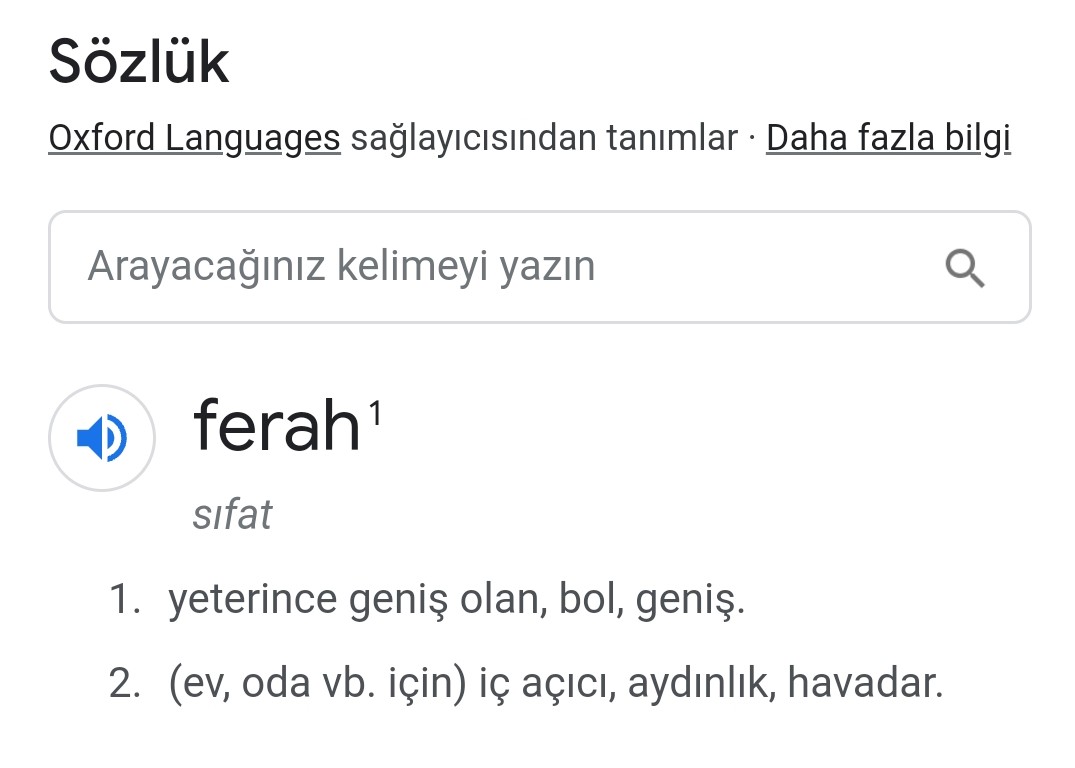 Küçük ferah