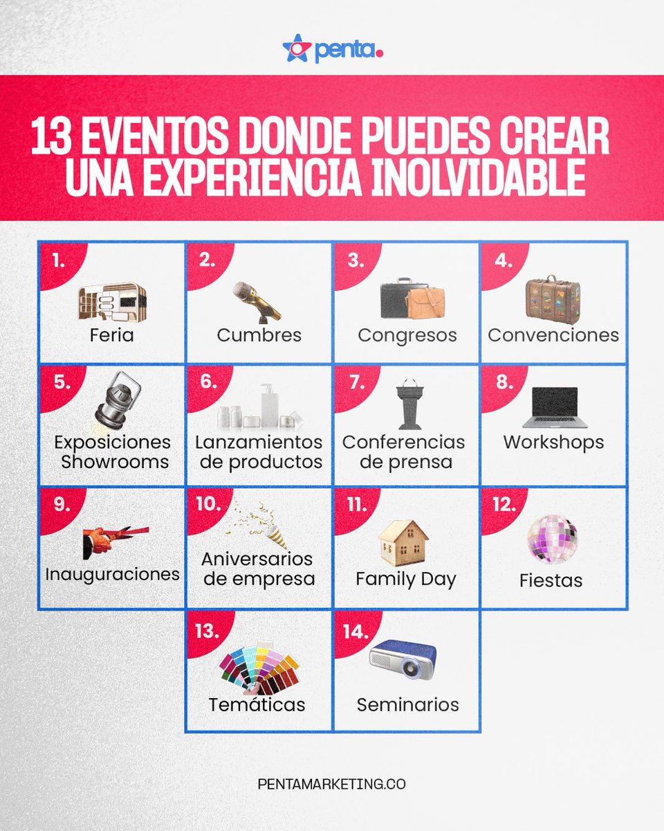 pentaoficial's tweet photo. Los eventos son excelentes espacios de interacción, aprendizaje y networking.

Nosotros en @pentaoficial sabemos cómo crear un evento ganador no solo para tu audiencia sino para tu marca, creando una experiencia diferenciadora.

#Eventoscorporativos https://t.co/J4ViTzhS03