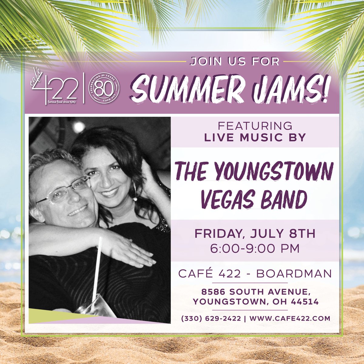 cafe422's tweet photo. Be sure to join us for LIVE music by The Youngstown Vegas Band tonight at Cafe 422 Boardman! https://t.co/5n2l2XMfyK