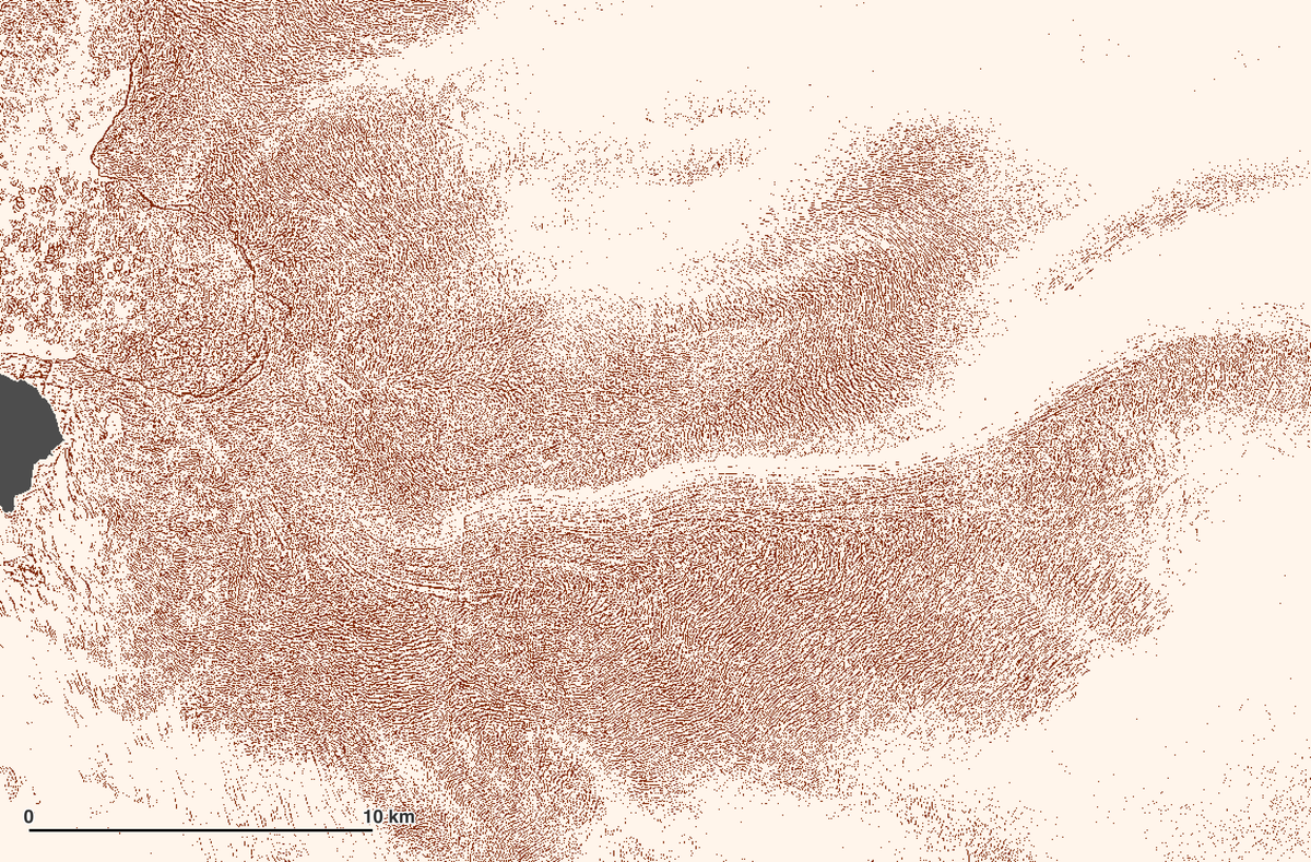 TomChudley's tweet photo. @GlacierBytes @JoeMacGregor Yes! I have recently run the (simple) method from my JGR paper (https://t.co/GEoDgivrSf) for the whole of the ice sheet (2 m / 200 m resolution) - but I haven't made any changes for different regions/settings, so caveat emptor.. https://t.co/pd396v0cQ0