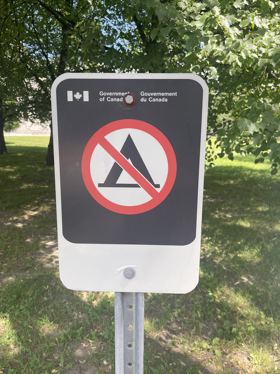 Camping isn’t allowed at the Supreme Court in Ottawa, if you want to camp, you have to go to Passport Canada.