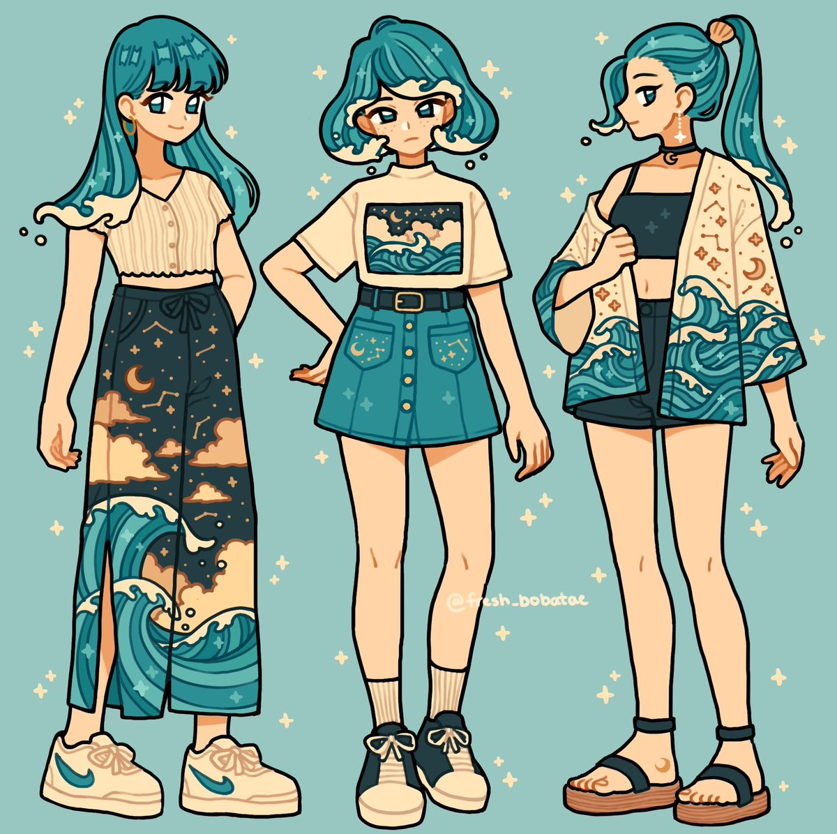 「Old outfit art💕 」|Emily 🍊🧡のイラスト