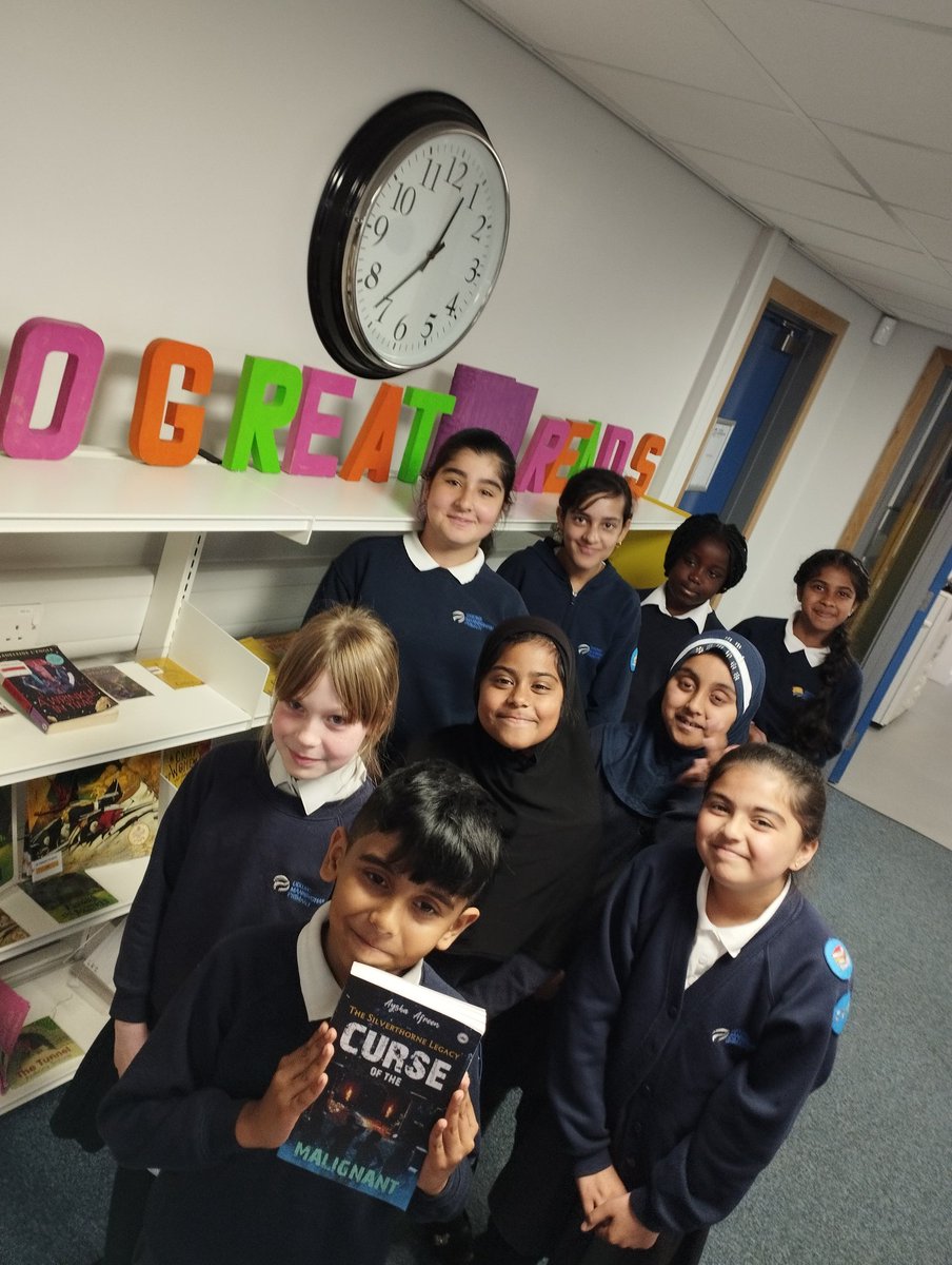 EnglishDixonsMN's tweet photo. An exciting and generous gift for our library from the very talented teenage author @Ayshaafreen5 - who is also a relative of one of our pupils! #Appreciation #Achievement @dixonsmnp https://t.co/j3MuxjzLUc