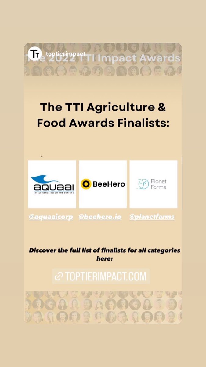 YOU did IT! Thank you supporters of <a href="/aquaaicorp/">Aquaai</a> who took time &amp; voted for our robot fish/data solution in the TT Impact Awards! We made it into the top 3 finals! Judges decide the winner.  TBD <a href="/SPieterkosky/">Simeon Pieterkosky</a>