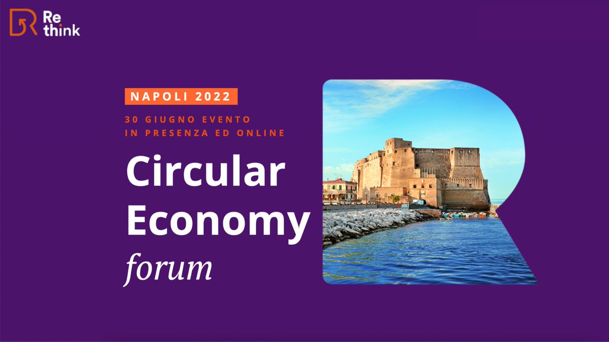 📌#30giugno | #Rethink Napoli | evento in presenza e online
Arriva a #Napoli il #CircularEconomy Forum: il contributo di <a href="/IrissCnr/">IRISS CNR</a> per lo #svilupposostenibile del territorio.
Topics:
🚢#Porti e #Turismo Circolari
🍏#AgriFood
👕#Tessile &amp; #Moda
Più info👇
cnr.it/it/evento/17986