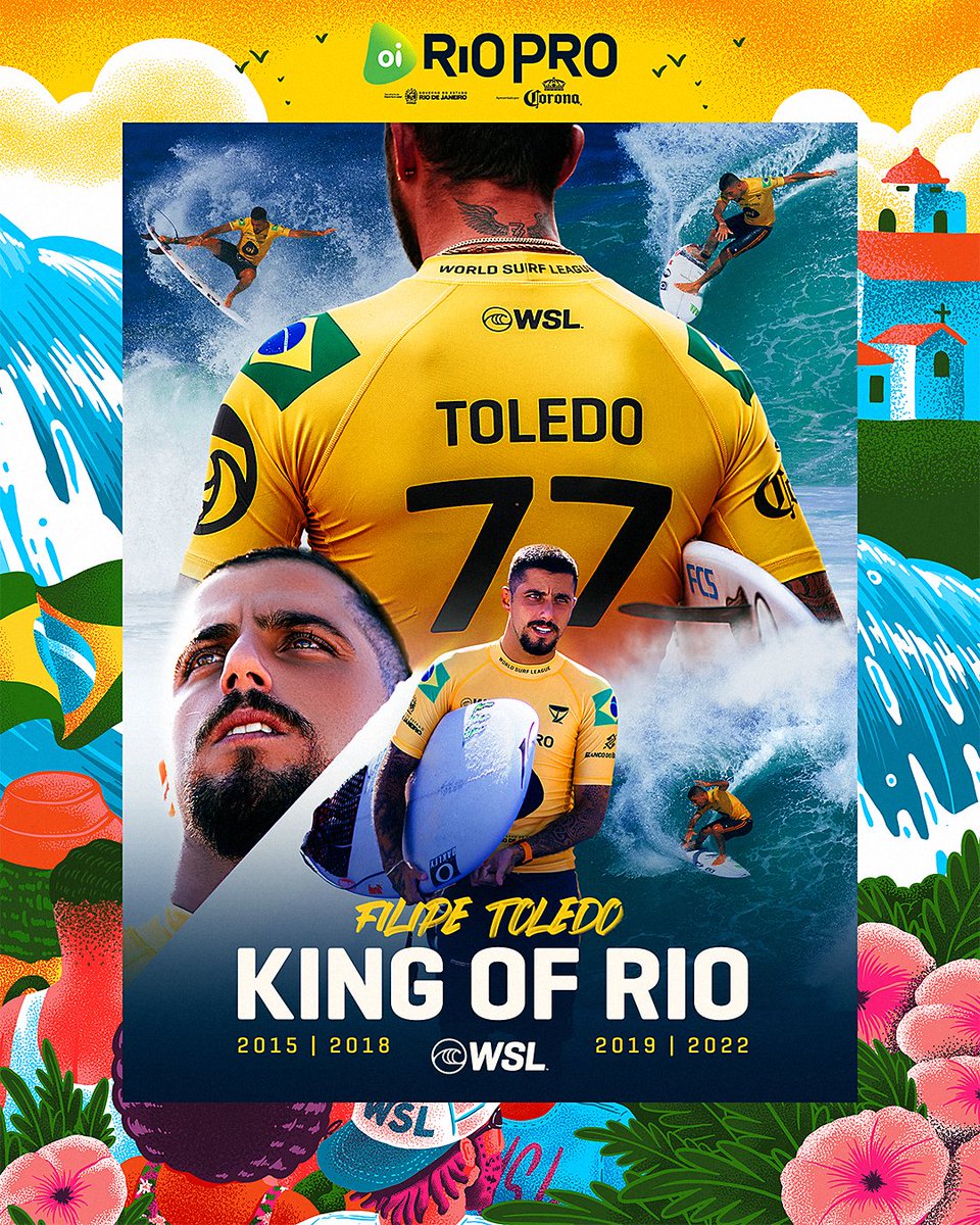 KING OF RIO!
Lord of SAQUAREMA

With a Perfect 10.0 at the final, Filipe Toledo wins #OiRioPro for the 4th time.

<a href="/oi_oficial/">Oi</a> | <a href="/corona/">Corona</a>