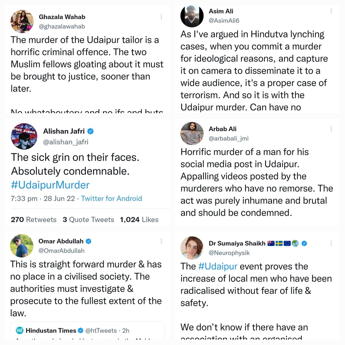 darab_farooqui's tweet photo. Pick any Muslim voice, across the spectrum. Anyone. You'll find them condemning what happened in #Udaipur. You'll not see them taking out a yatra in support of the the criminals. And that's the difference.

You can try to prove me wrong. Its a challenge. https://t.co/N7XV7rdhKZ