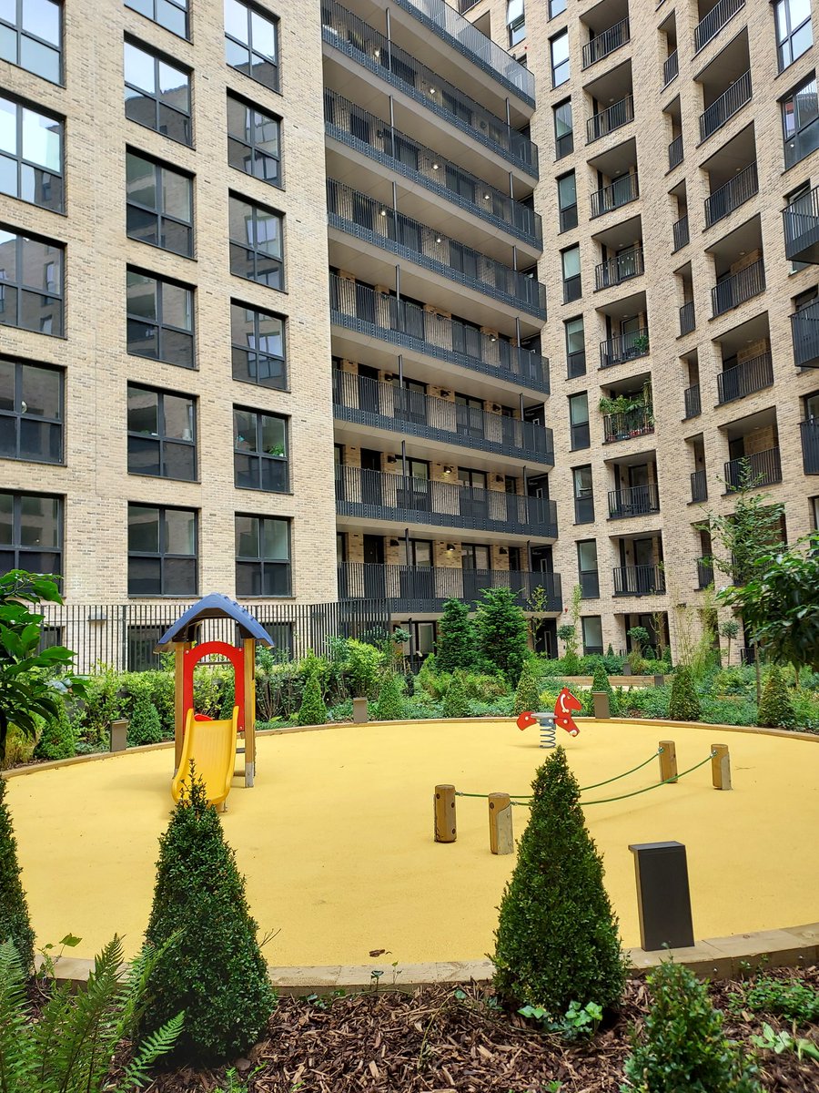 It's good to the play park at Chantry House is complete ready for the kids to enjoy over the summer months @pa_housing #TeamPurple