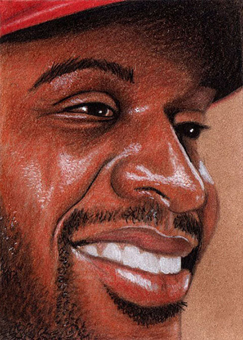 NaughtonArt's tweet photo. Brandon Emil Phillips was born on this date in, 1981 in Raleigh, North Carolina. #BrandonPhillips @DatDudeBP Thanks for your kindness through the years! #Cincinnati #Reds #Sportsart @LexingtonLegend #LexLegends https://t.co/98MTGrLha5