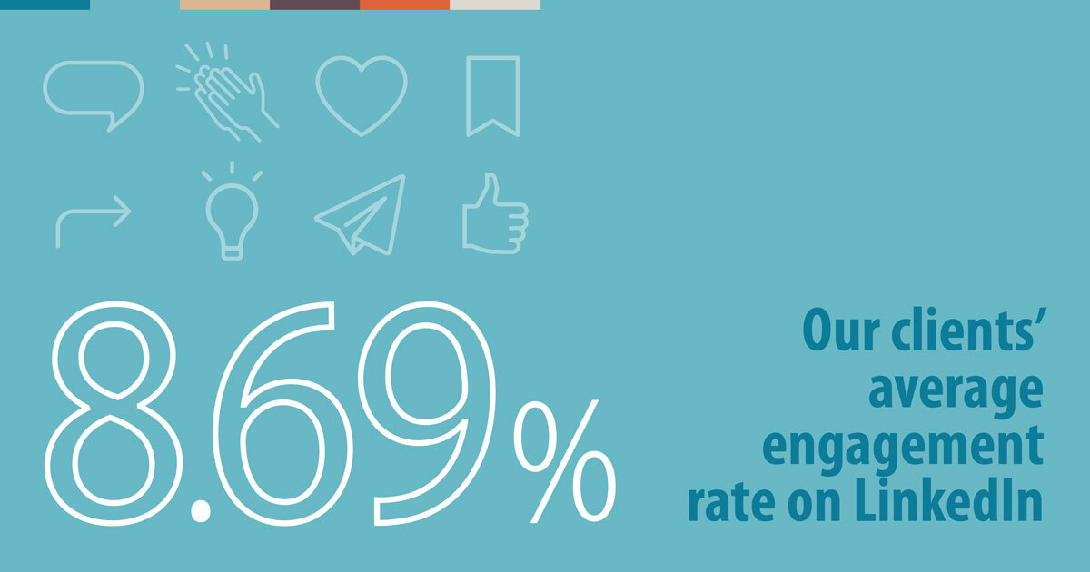 The average B2B engagement rate on LinkedIn is 1.09%. But our clients have the benefit of working with social media professionals, and we have the results to prove it. Learn more about some of our #socialmedia offerings: bit.ly/3A6TMXO
#b2bsocialmedia #socialforbusiness