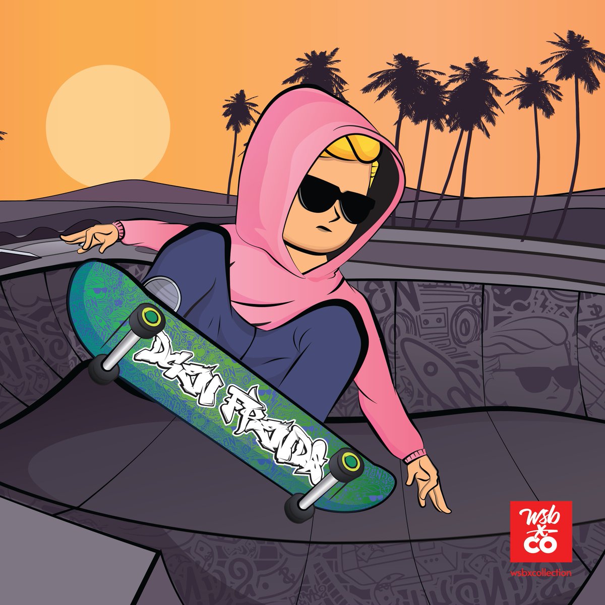 Skating smooth with DGEN\FRENDS. Art reveals and more information coming soon, so keep an eye out!

Any interactions with this tweet will be considered for whitelist!

#NFTCommunity #NFTGiveaways #wallstreetbets #dgenfrends