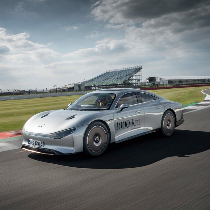 The most efficient <a href="/MercedesBenz/">Mercedes-Benz</a> ever, the VISION EQXX. From Stuttgart to Silverstone completing a record-breaking 1,202-kilometre road trip on a single charge. #MercedesBenz #VISIONEQXX
