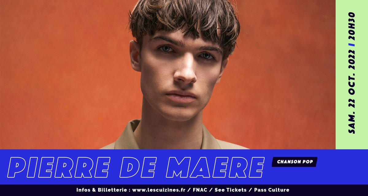🐦 NOUVELLE DATE
Pierre de Maere est flamboyant et mutant. Il compose au piano et à l'ordinateur, tente des combinaisons, affine les associations, un peu comme si Stromae faisait des câlins à Yelle et à la pop des eighties.
Sam. 22 octobre
🎟 bit.ly/3OhQ0Pk
