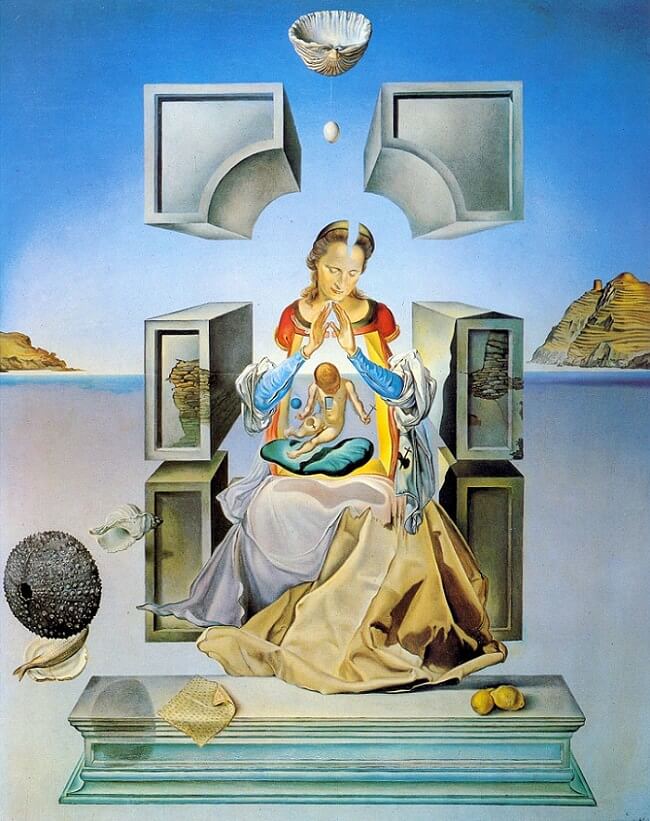 tyclarknj's tweet photo. An artist who inspires me is Salvador Dalí.
As you can see below, his paintings are surreal and packed with detail.
He packs so much in his work. For example, the face painting has faces in the eyes and mouth, which have faces in them.
#writreat https://t.co/xY2Icjxfwh