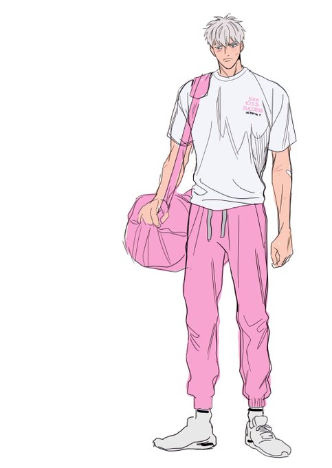 「male focus sweatpants」 illustration images(Latest)