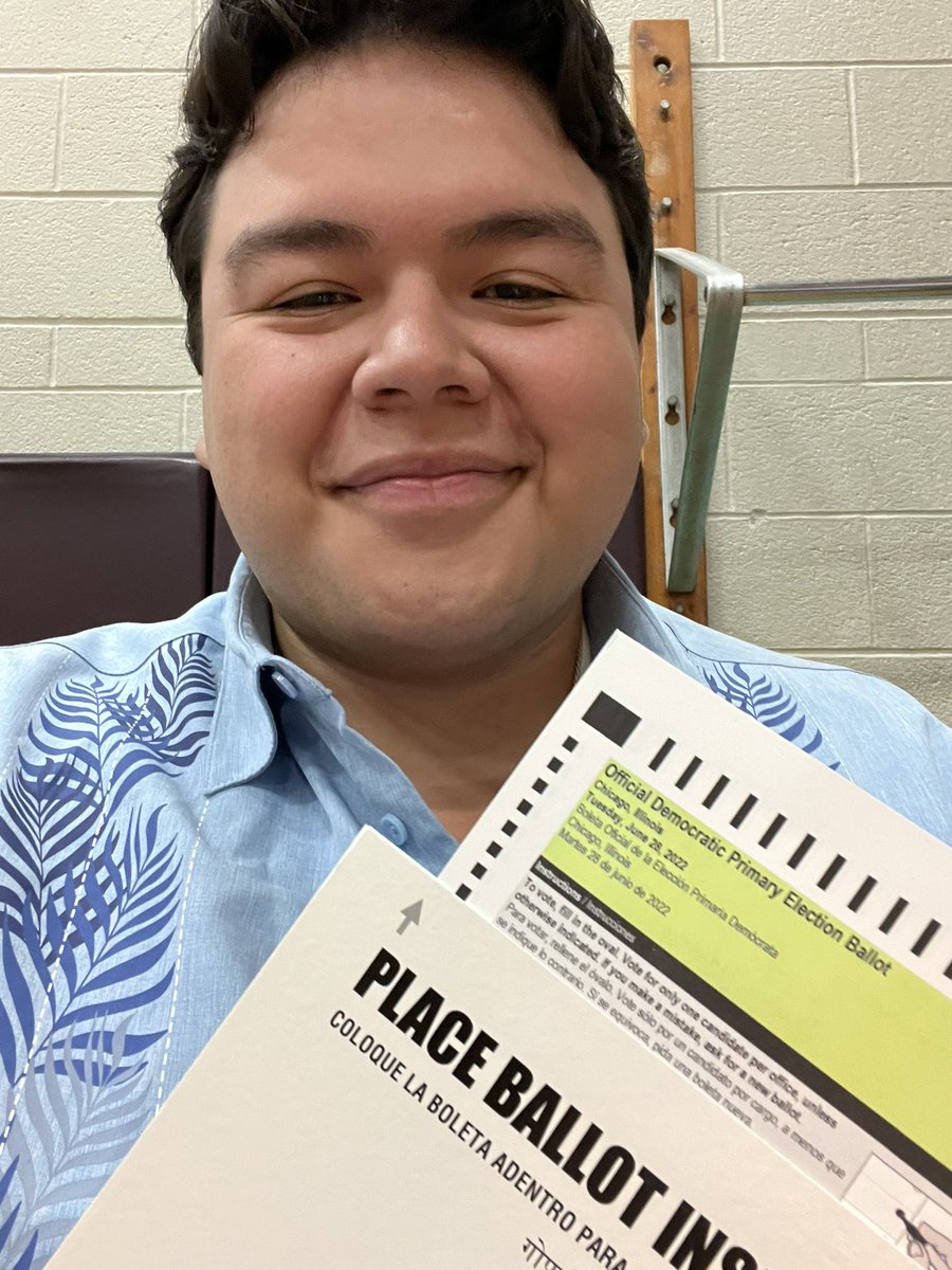🗳 This is the third time my name appears on the ballot, and the second time I vote for myself in a primary election. Beyond humbled and forever your public servant. Make sure to vote TODAY!!!