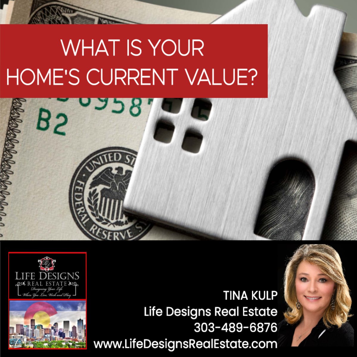 LifeDesignsRE's tweet photo. Do you know the current market value of your home? Get a monthly wealth snapshot of your home today!

Click on the link or give me a call!

Tina Kulp
Life Designs Real Estate
303-489-6876

#TinaKulp #ColoradoRealtors #MovingToColorado #YourHomeValue

https://t.co/4oif92ggtf https://t.co/Iw4pJCB7H5