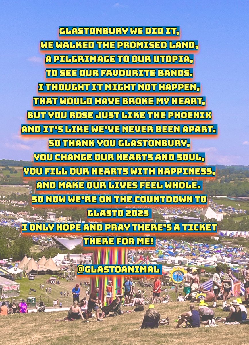 Thank you Glastonbury and the Eavis family, you were spectacular ❤️<a href="/glastonbury/">Glastonbury Festival</a> <a href="/emilyeavis/">Emily Eavis</a> #Glastonbury2022 #glastonburyfestival #Glastonbury2023