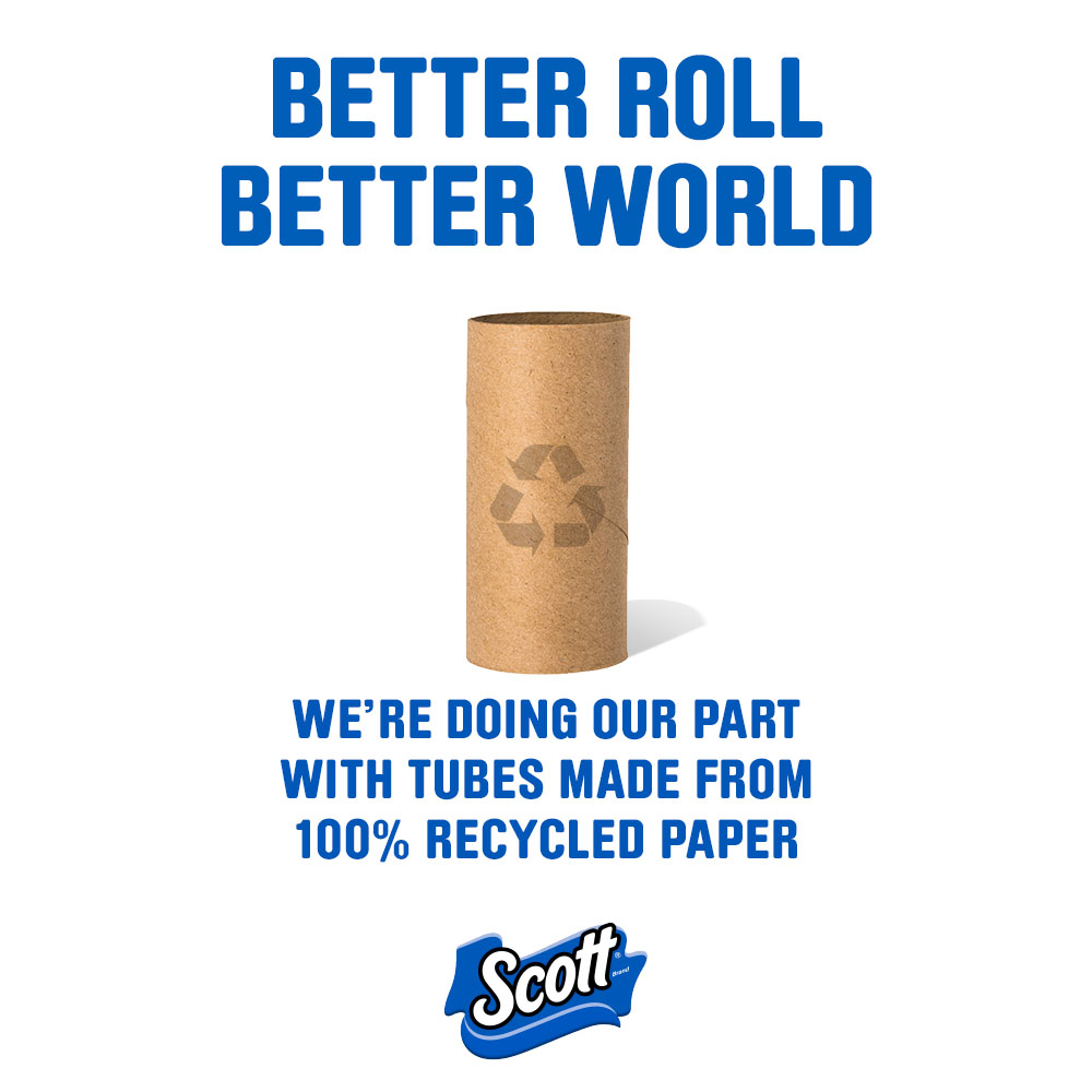 Creating a 100% recycled tube is just one of many innovations #Scott has implemented over the years. Ever since becoming the first to put toilet paper on a roll in 1890, we’ve always been adapting and pushing for sustainability.