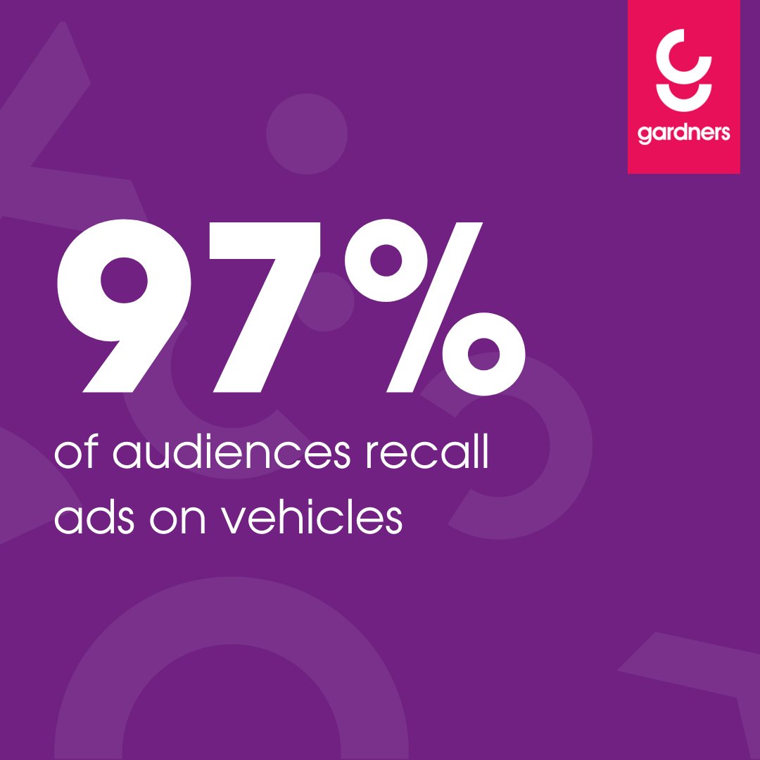 GardnersUK's tweet photo. How impressionable is #fleet advertising?

These statistics from a study by ad agency RYP &amp; Becker Group speak for themselves!

Gardners can provide you with full fleet livery solutions, from full #vehiclewraps to #graphics. Find out more here 👇

https://t.co/uLiqjOTReK https://t.co/CY8gr9yQKC