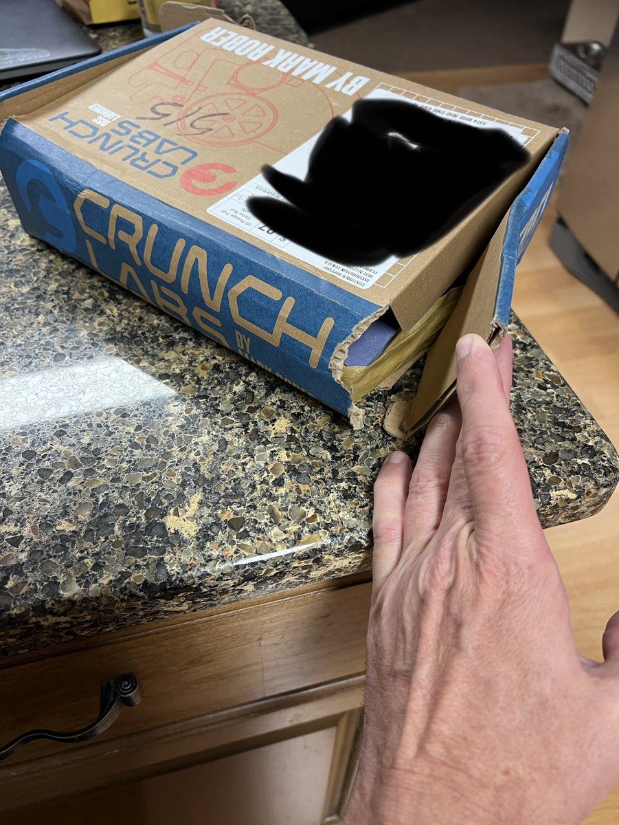 Super excited to have gotten the Crunchlabs box from @markrober but dang it makes me wonder if someone was trying to find the “golden” ticket.