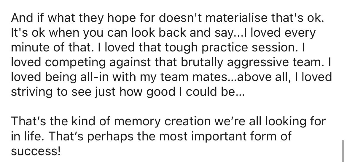 DanAbrahams77's tweet image. You know the hardest thing about elite level sport?

You might not make it! You might fall short! 

Your best efforts may be a centimetre away, a millisecond too slow, one point too few...

Some thoughts below in re-framing failure…please have a read 😀