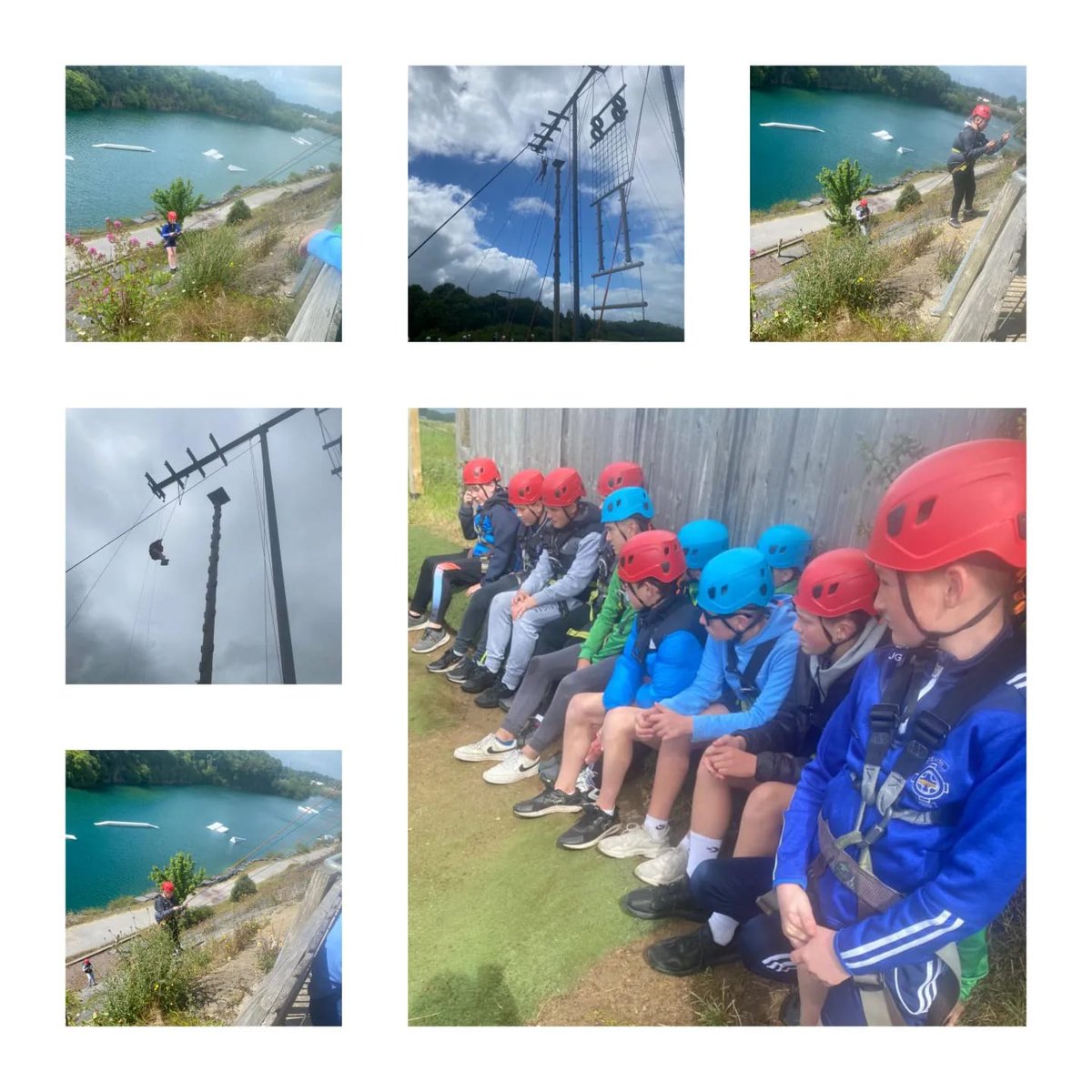 Parteen_School's tweet photo. 6th Class are having an ⭐AMAZING⭐ time today with @ballyhass_adventures in Mallow, Co. Cork!
What a way to spend their last day of primary school! 🧗♂️💪🧭💪🧗♀️
A new adventure awaits! 🎉
#parteen #parteenschool #primaryschool #ireland #hiddengem #sixthclass #ontour #adventure https://t.co/1SgfYuC3uJ