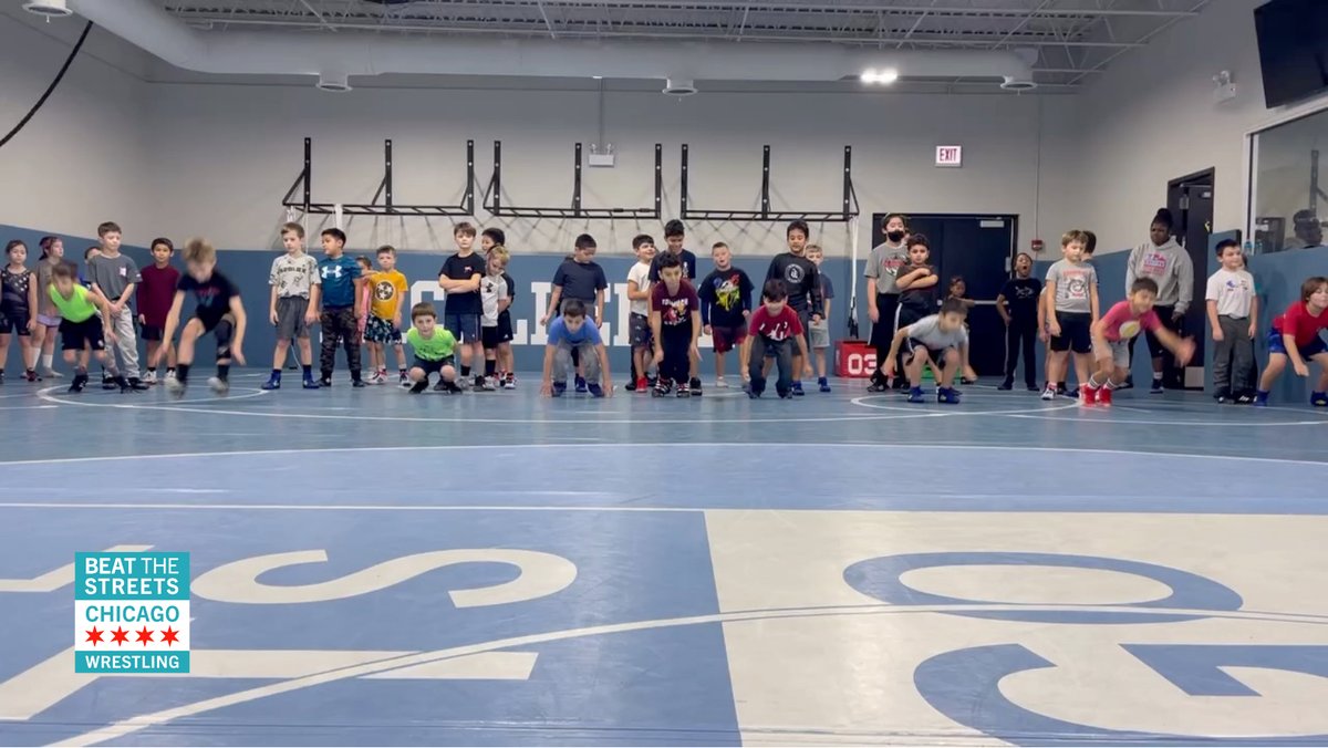 BTSCHICAGO1's tweet photo. Jumping for joy at wrestling practice! #TinyTotTuesday #ChicagoYouthWrestling https://t.co/0mk36qMwJx