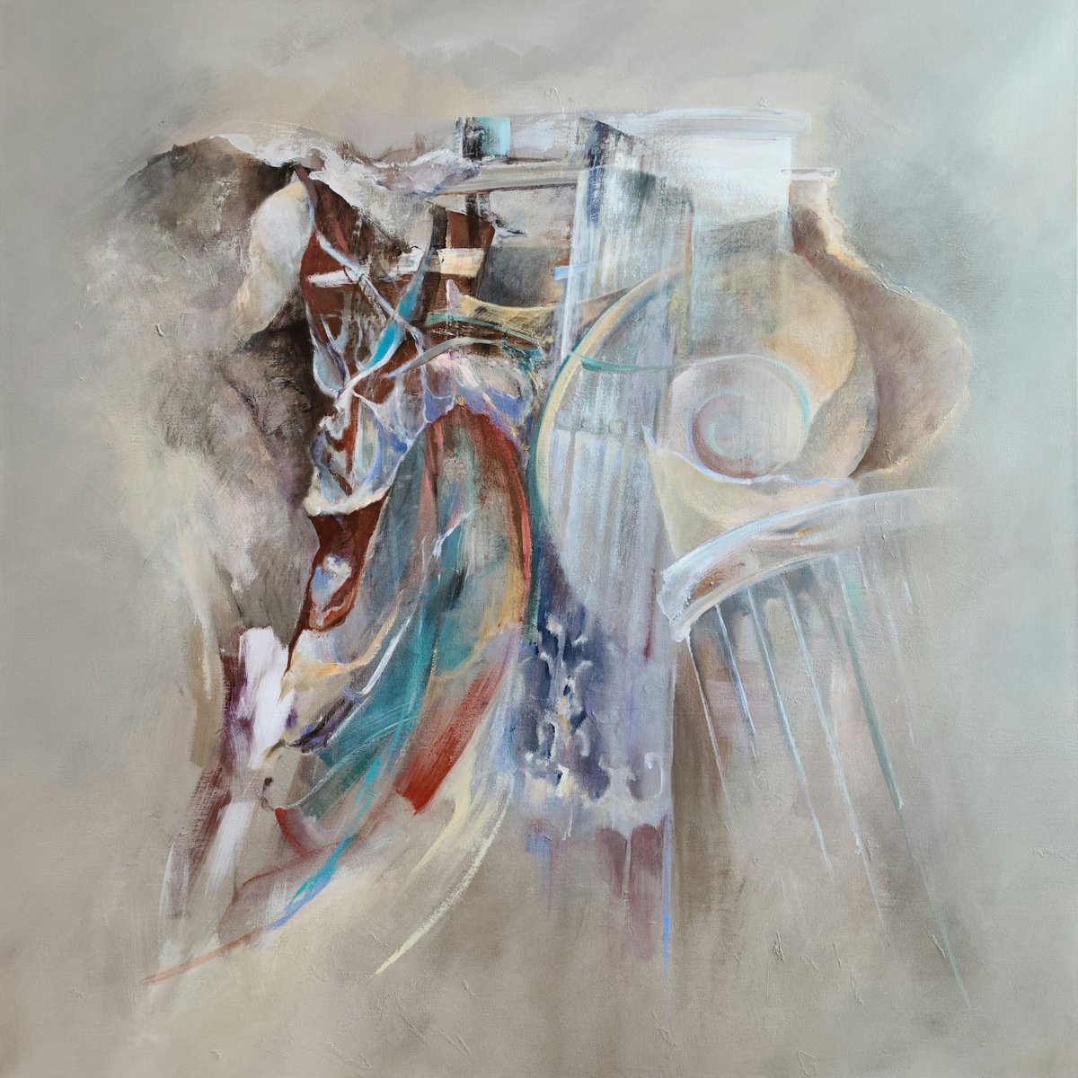 "Re-Membering The Acropolis"
Acrylic on Canvas
48"x48"
<a href="/lydiapanart/">lydiapanart</a> 

Athens was a great inspiration.
This piece depicts perseverance in the constant attempt of rising from the ruins.