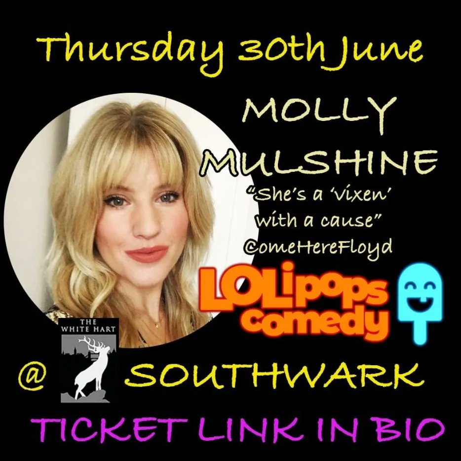 LOLipops comedy this Thursday. Doors open at 7.15 for a 7.30 start and we will be finished by 10.
Ticket Link in @lolipopscomedy bio. 
@stellagraham <a href="/katiejanemcleod/">Katie McLeod</a> <a href="/mollymulshine/">Molly Mulshine</a> @peanuthowe <a href="/danecomedian/">Dane Buckley</a>