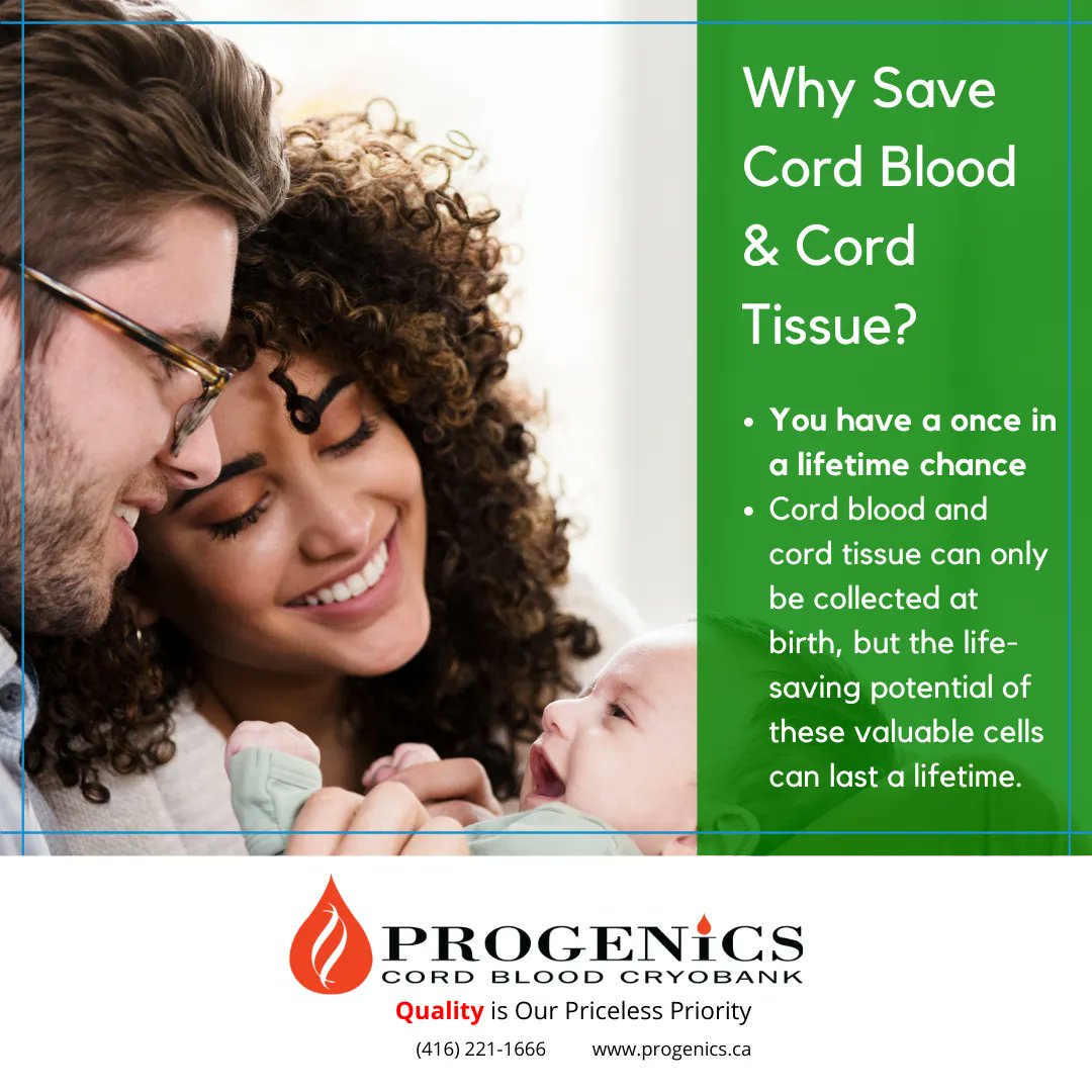 ProgenicsCB's tweet photo. Why Save Cord Blood &amp; Cord Tissue?

- You have a once in a lifetime chance
- Cord blood and cord tissue can only be collected at birth, but the life-saving potential of these valuable cells can last a lifetime.

https://t.co/y4JOso3zPr https://t.co/DAr0BLNu2T