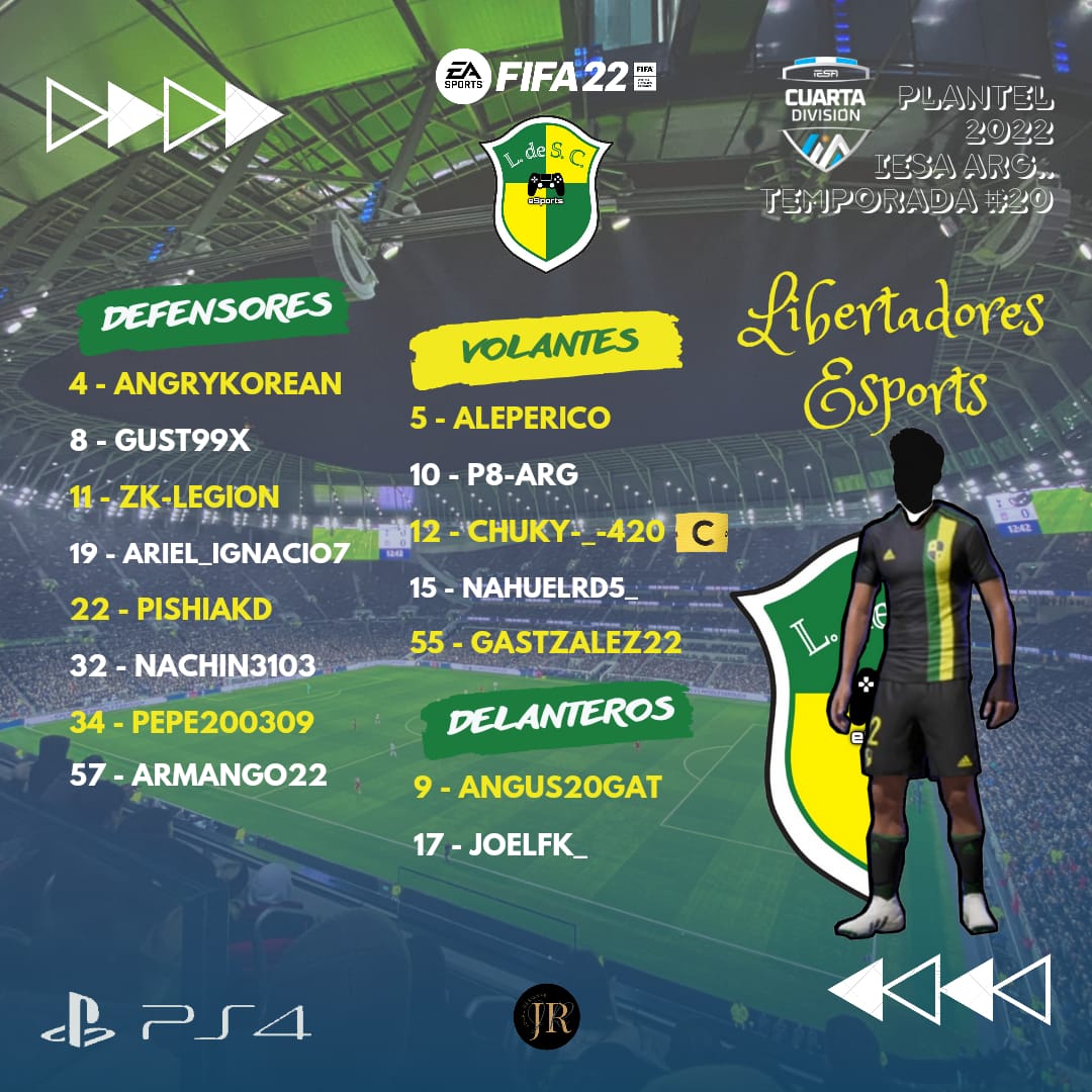 libertadores_sc's tweet photo. Estos son los muchachos que van a representar a Liber en nuestra primer temporada de @IESAFIFAar  Somos familia 💚💛!!!SOMOS LIBERTADORES SC!!! https://t.co/OOCDw6DIaj